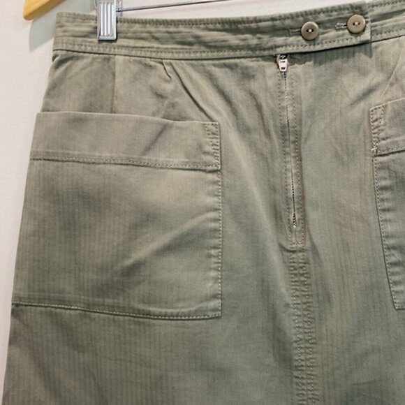 APC Skirt Mini Cotton Green Size large - Picture 5 of 13
